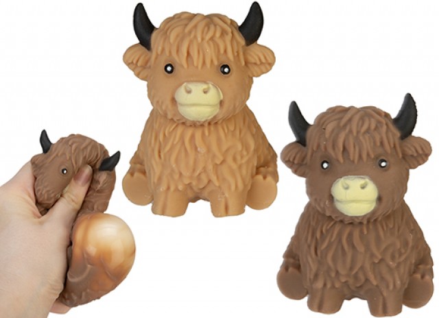 SQUISHY HAMISH HIGHLAND COW 8cm In espo da 12pz 2ass…x12…x144